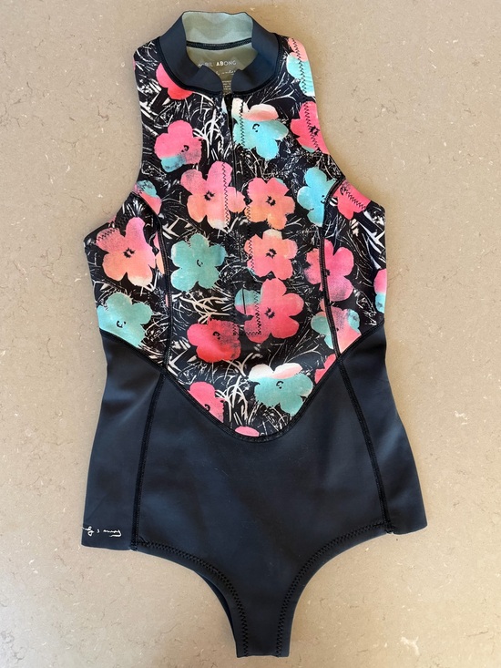 Billabong Other - Billabong Andy Warhol Wetsuit Floral Neoprene Spring Surf Suit Swimsuit Swim 6